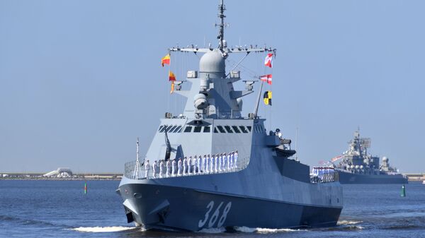 آغاز آزمایشات ناو گشتی جدید نیروی دریایی روسیه  در دریای سیاه  - اسپوتنیک ایران  