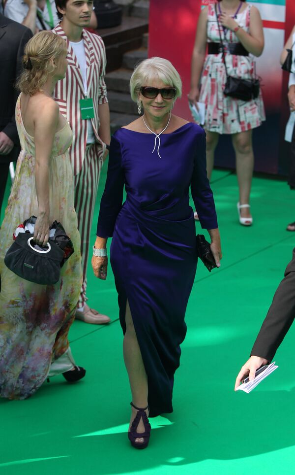 هنرپیشه بریتانیایی هلن میرن در ۳۳ مین فستیوال بین المللی فیلم مسکو - اسپوتنیک ایران  