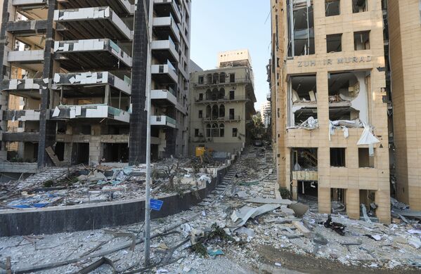 خیابان هاي بیروت پس از انفجار 4 آگوست - اسپوتنیک ایران  