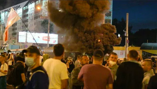 چندین انفجار در مینسک رخ داد - اسپوتنیک ایران  