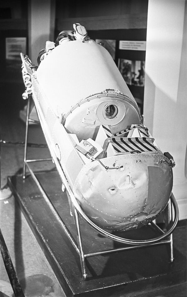 کابین نفوذ ناپذیر سگ های فضانورد درسفینه  اسپوتنیک ـ 5 که روز 19 اوت سال 1960 به فضا پرتاب شد.  - اسپوتنیک ایران  