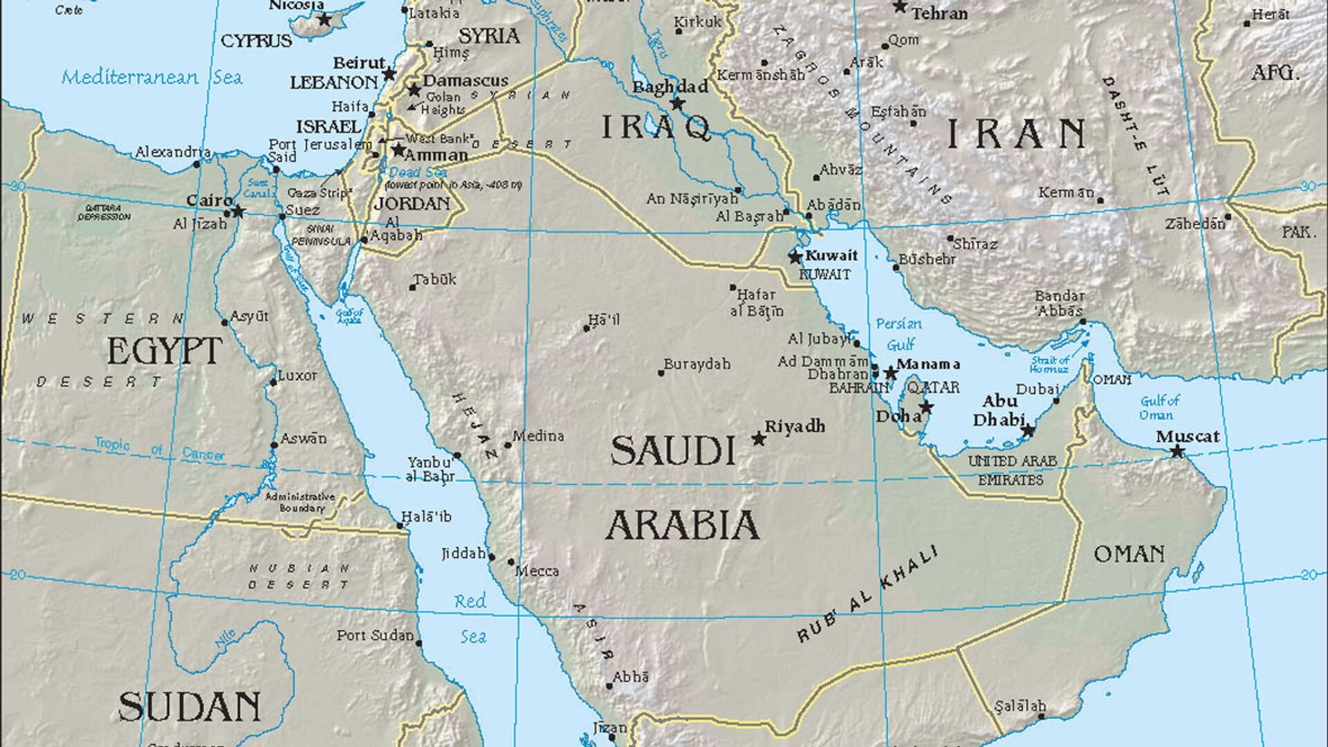 Карта стран Персидского залива - اسپوتنیک ایران  , 1920, 18.01.2023