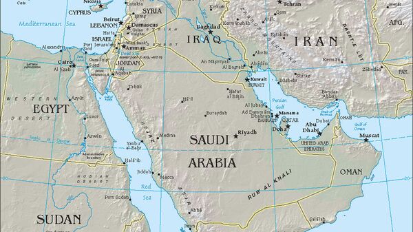 Карта стран Персидского залива - اسپوتنیک ایران  