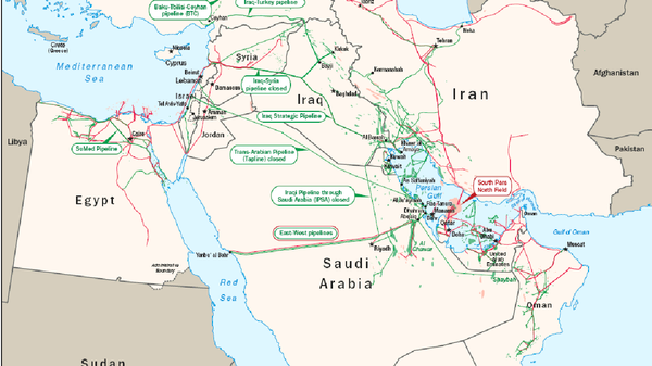 Нефтегазопроводы и месторождения стран Персидского залива - اسپوتنیک ایران  