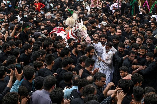 شیعیان در مراسم عاشورا در پاکستان - اسپوتنیک ایران  