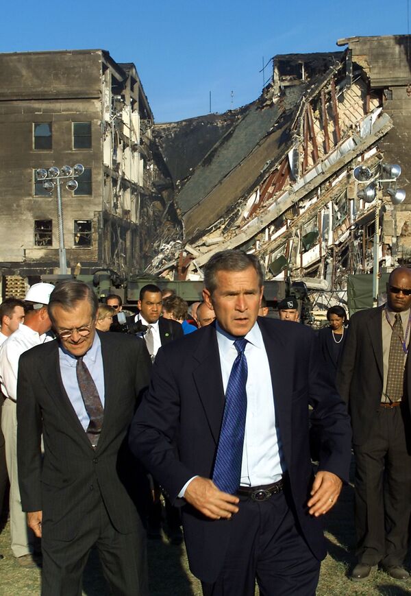 جرج بوش پس از حادثه 11 سپتامبر  - اسپوتنیک ایران  