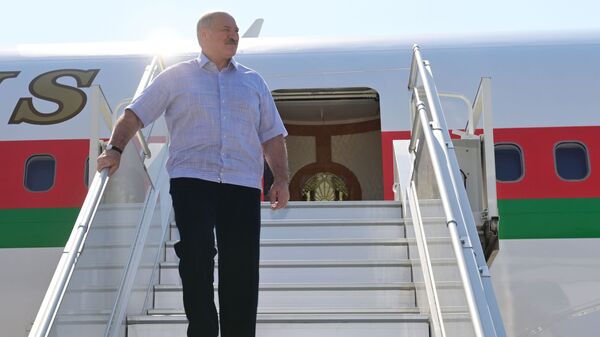 Президент Белоруссии Александр Лукашенко в аэропорту Сочи - اسپوتنیک ایران  