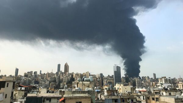 انفجار مخزن مازوت در بیروت - اسپوتنیک ایران  