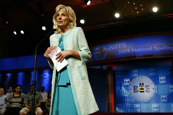 جیل بایدن در مراسم فینال مسابقه Scripps National Spelling Bee در واشنگتن  - اسپوتنیک ایران  