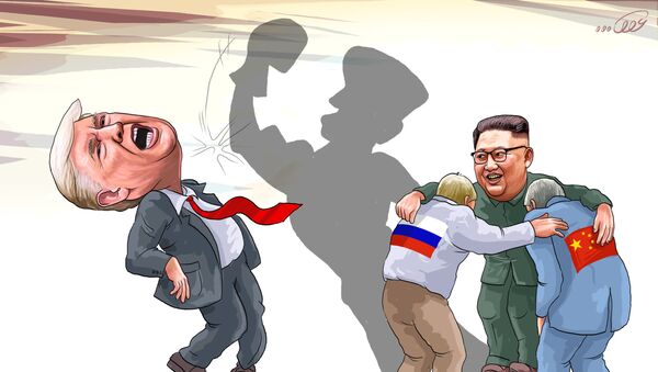 31. ترامپ گله می‌کرد که کیم جونگ اون با چین و روسیه دیدار می‌کرد  - اسپوتنیک ایران  