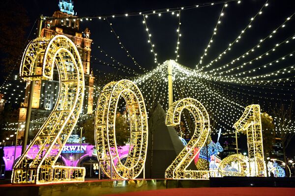 تزئینات شهر مسکو در آستانه سال نو - اسپوتنیک ایران  