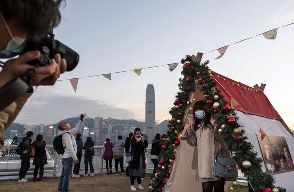 تزیینات عید میلاد و سال نو در هنگ کنگ - اسپوتنیک ایران  