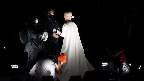Певица Кэти Перри до начала выступления на шоу в честь инаугурации президента США Джо Байдена  - اسپوتنیک ایران  
