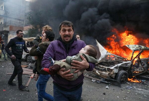 رویدادهای هفته به روایت تصویر
انفجار خودروی بمب گذاری شده در سوریه - اسپوتنیک ایران  