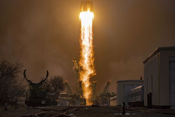 پرتاب موشک حامل «سایوز-2.1آ» با سفینه باری «پروگرس ام اس-16» روسیه - اسپوتنیک ایران  