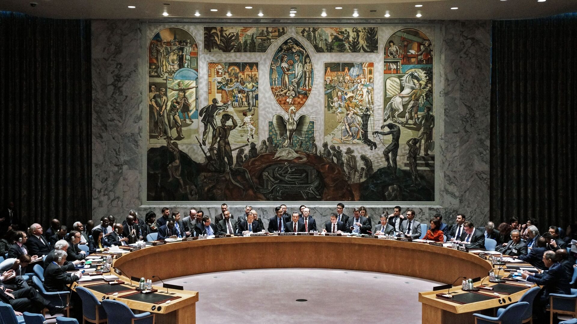 На открытых дебатах в Совете Безопасности ООН в Нью-Йорке. Архивное фото - اسپوتنیک ایران  , 1920, 03.08.2023