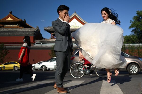 عروس و داماد در چین - اسپوتنیک ایران  
