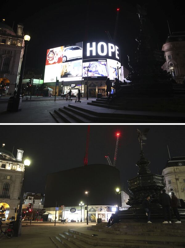 عکس از قبل و بعد از «ساعت زمین» در لندن - اسپوتنیک ایران  