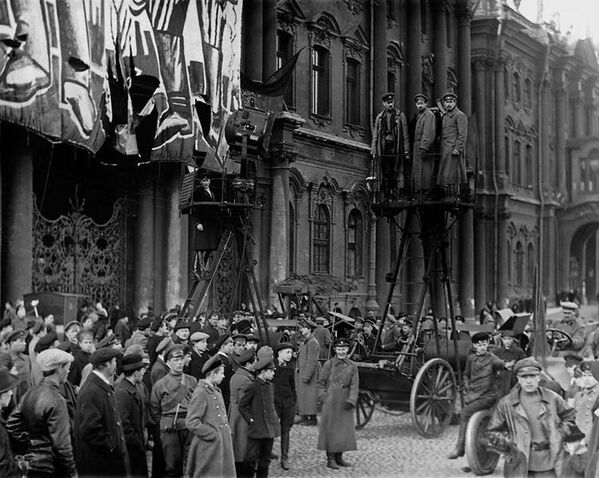 روز کارگر در میدان کاخ ها اول ماه مه ۱۹۱۸ - اسپوتنیک ایران  