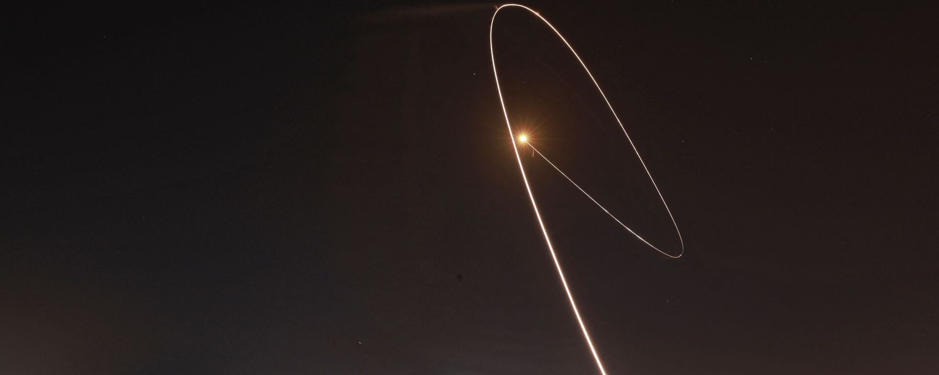 Система противовоздушной обороны Израиля Iron Dome перехватывает ракету, запущенную из сектора Газа - اسپوتنیک ایران  , 1920, 06.08.2022