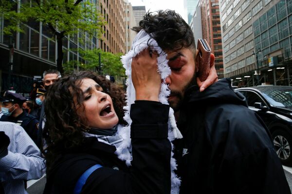 تظاهرات یهودیان اولترا ارتدوکس در نیویورک به طرفداری از فلسطین - اسپوتنیک ایران  