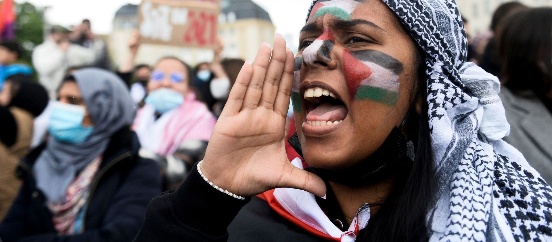 تظاهرات در کشورهای دنیا به طرفداری از فلسطین
بلژیک - اسپوتنیک ایران  , 1920, 17.05.2021
