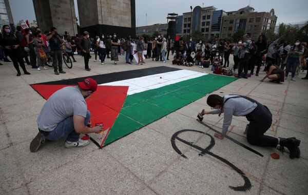 تظاهرات در کشورهای دنیا به طرفداری از فلسطین
مکزیک - اسپوتنیک ایران  