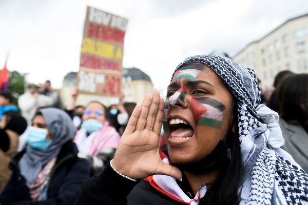 تظاهرات در کشورهای دنیا به طرفداری از فلسطین
بلژیک - اسپوتنیک ایران  