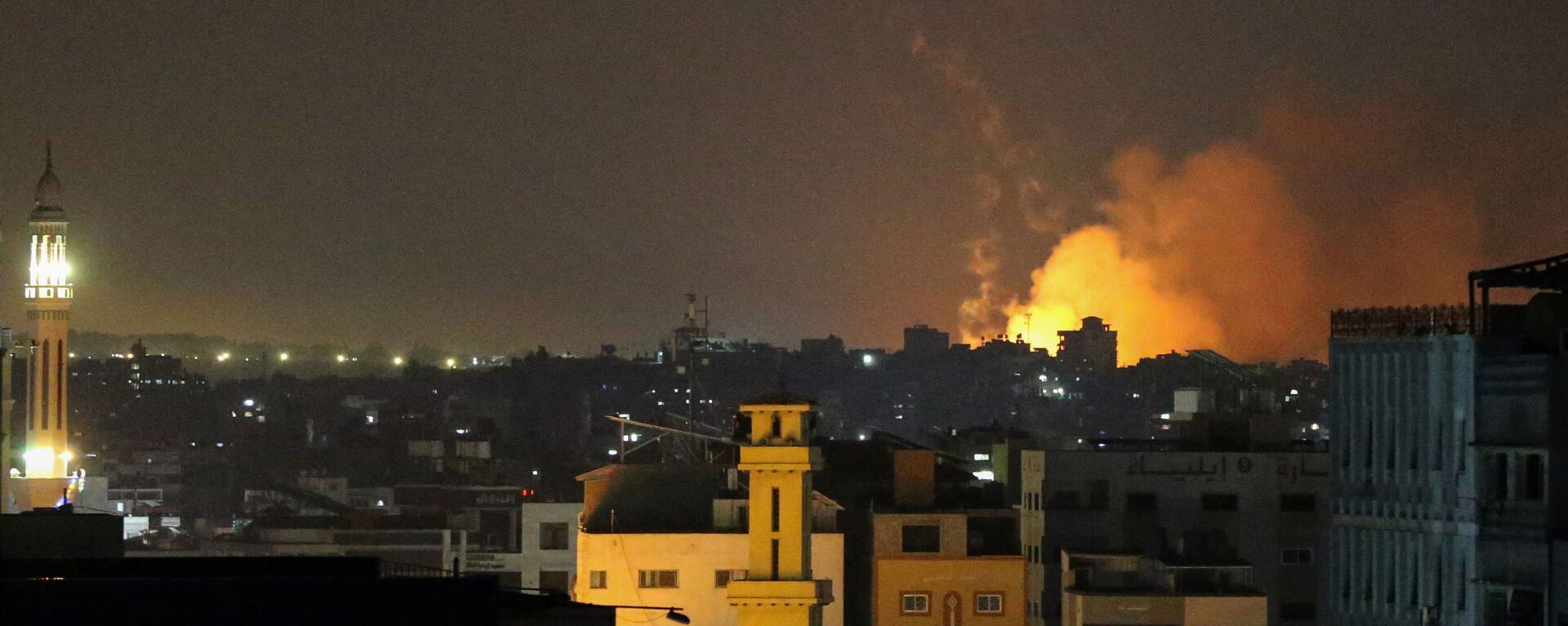 اسرائیل به تاسیسات حماس در نوار غزه حمله کرد - اسپوتنیک ایران  , 1920, 22.08.2021