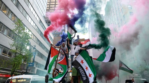 تظاهرات حمایت از فلسطین در آمریکا - اسپوتنیک ایران  