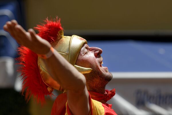 طرفدار تیم مقدونیه در مسابقات یورو 2020 - اسپوتنیک ایران  