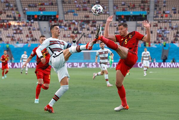 کریستیانو رونالدو در بازی دو تیم پرتغال و بلژیک - اسپوتنیک ایران  