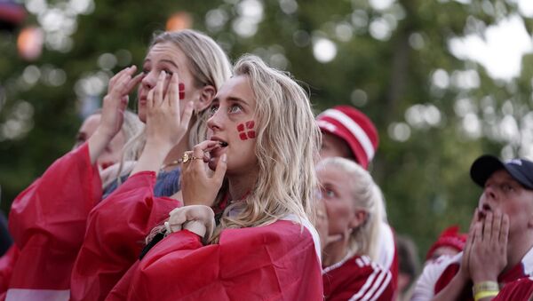 طرفداران دانمارک در جام یورو2021 - اسپوتنیک ایران  