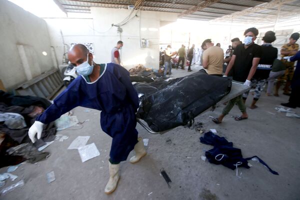   آتش سوزی در بیمارستان مخصوص کرونایی‌ها در عراق  - اسپوتنیک ایران  