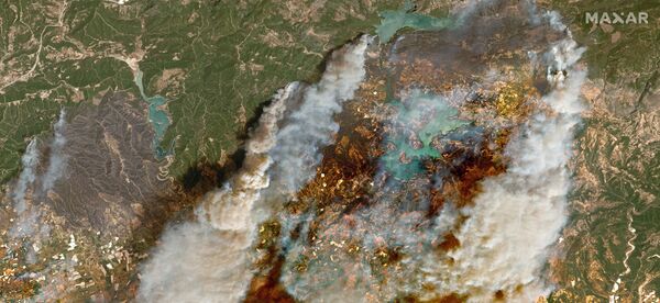 آتش سوزی جنگل های ترکیه از نگاه ماهواره - اسپوتنیک ایران  