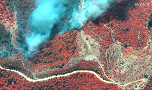 آتش سوزی جنگل های ترکیه از نگاه ماهواره - اسپوتنیک ایران  