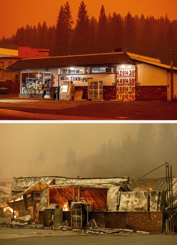 آلبوم عکس های ترکیبی آتش سوزیهای آمریکا
کالیفرنیا، آمریکا   - اسپوتنیک ایران  
