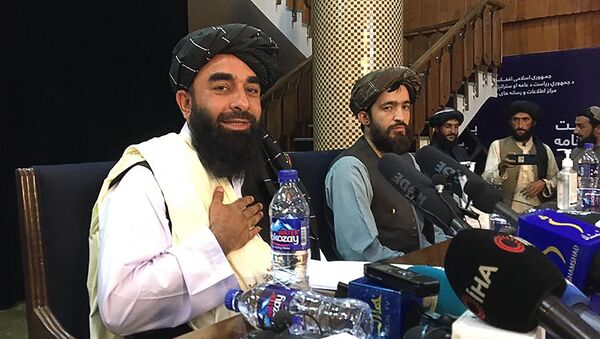 نخستین کنفرانس مطبوعاتی طالبان پس از 20 سال  - اسپوتنیک ایران  