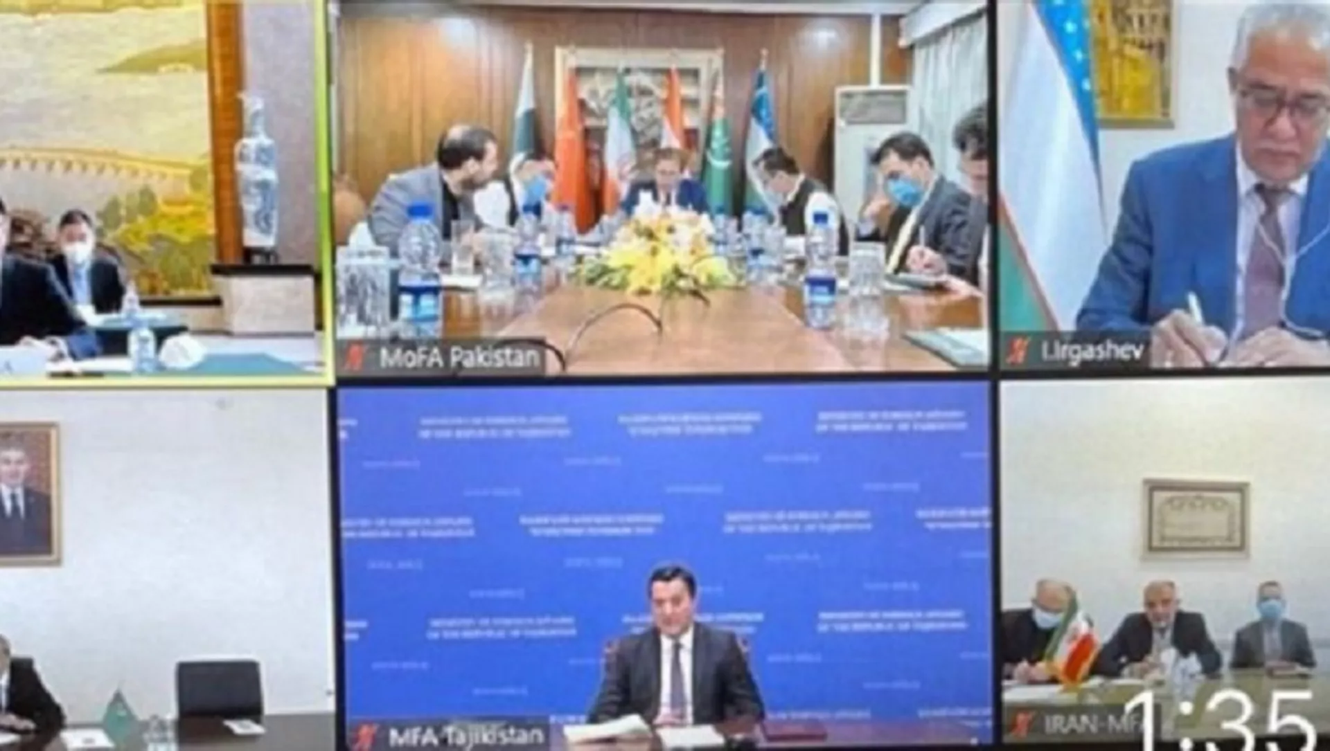 برگزاری نشست وزرای خارجه کشورهای همسایه افغانستان