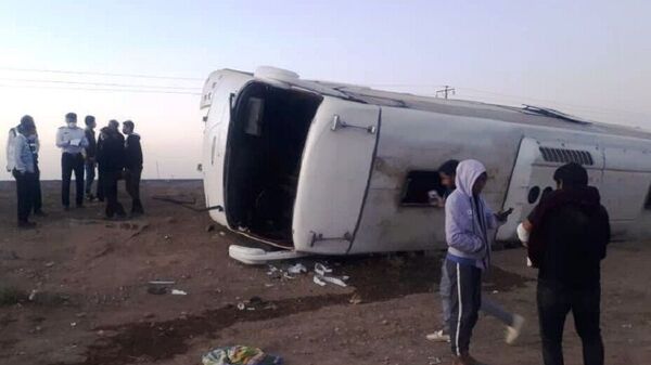 واژگونی اتوبوس در محور دامغان - شاهرود  تعداد زیادی مصدوم برجای گذاشت - اسپوتنیک ایران  