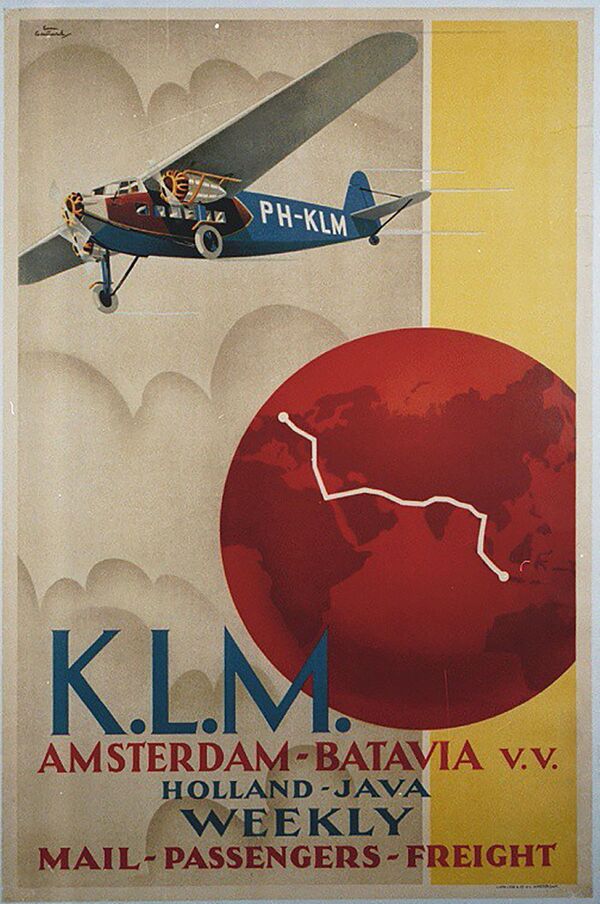 شرکت هواپیمایی « ک.ال.ام» قدیمی ترین شرکت هواپیمایی جهانآگهی تبلیغاتی. - اسپوتنیک ایران  