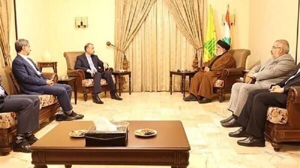 دیدار وزیر خارجه ایران با رهبر حزب الله لبنان - اسپوتنیک ایران  