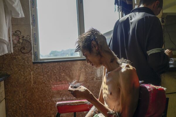 درمان معتادان در افغانستانبیمارستان کابل.  - اسپوتنیک ایران  