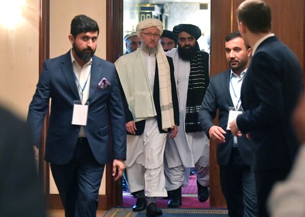 عبدالسلام حنفی، نماینده طالبان پس از سومین نشست فرمت مسکو رایزنی ها درباره افغانستان  - اسپوتنیک ایران  