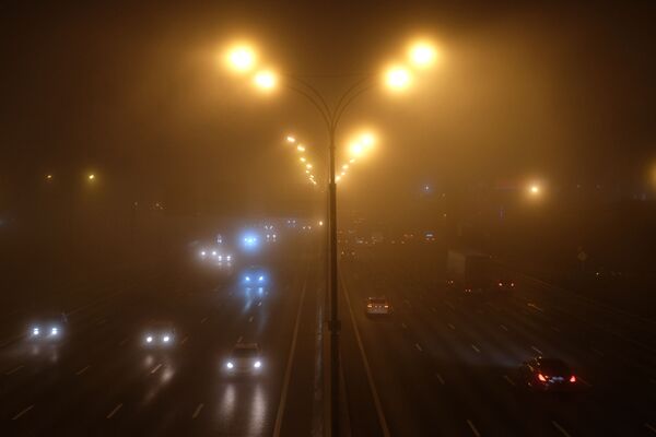 مسکو غرق در مه. - اسپوتنیک ایران  