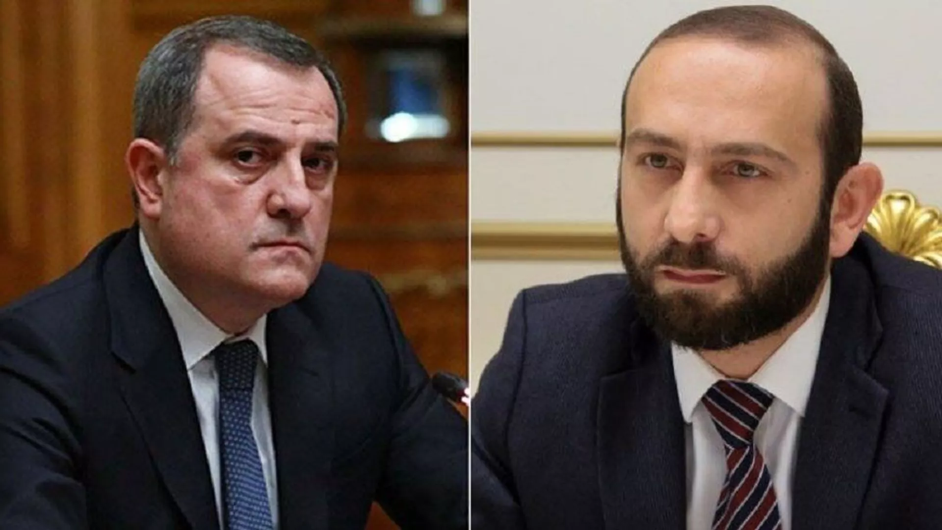 جیحون بایرام اف و آرارات میرزویان وزیران امور خارجه جمهوری آذربایجان و ارمنستان 