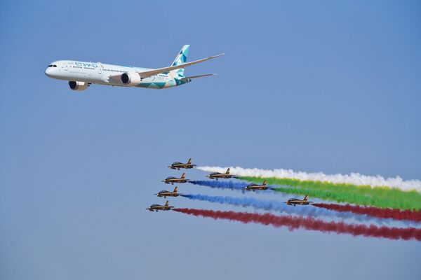 هفدهمین نمایشگاه هوایی دبیبوئینگ 787.  - اسپوتنیک ایران  