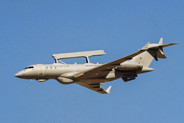 شوی هوایی در دبیهواپیمایی نیروی هوایی اماراتSaab Global 6000 Globaleye.  - اسپوتنیک ایران  