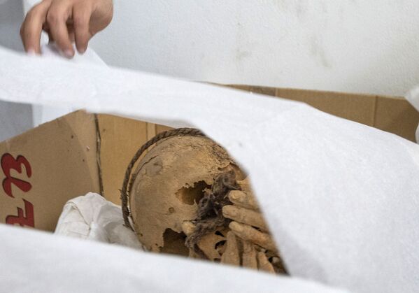 این مومیایی که طناب پیچ شده، در ۲۴ کیلومتری شرق لیما و در یک اتاق به طول ۳ متر که در عمق ۱.۴ زمین قرار داشت، کشف شده است. - اسپوتنیک ایران  