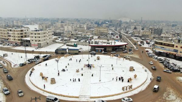 بارش برف در سوریه  - اسپوتنیک ایران  